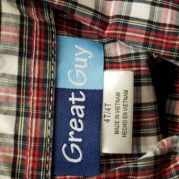 Great Guy boys size 4T button down shirt NEW - Picture 3 of 4